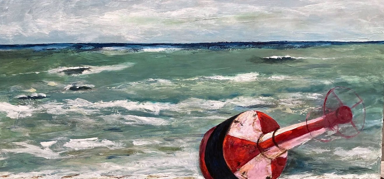 „Boje“ – Gemälde von Brig, Acryl auf Leinwand